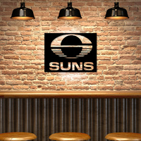 Goldcoast Suns AFL Team Metal Wall Art