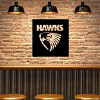 Hawrthorne Hawks AFL Team Metal Wall Art