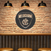 Melbourne Demons AFL Team Metal Wall Art