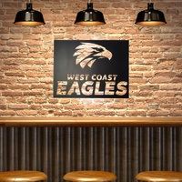 West Coast Eagles AFL Team Metal Wall Art