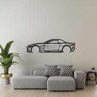 Aston Martin 23 Vantage Roadster Silhouette Metal Wall Art