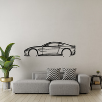 Aston Martin Advantage Silhouette Metal Wall Art