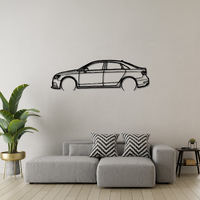 Audi A3 S Line Silhouette Metal Wall Art