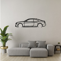 Audi A5 Silhouette Metal Wall Art