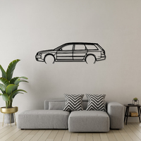 Audi A6 Avant Silhouette Metal Wall Art