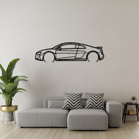 Audi A8 Coupe Silhouette Metal Wall Art