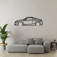 Audi TT R6 Quattro Silhouette Metal Wall Art