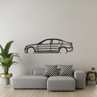 BMW 325Xi Silhouette Metal Wall Art