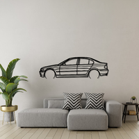 BMW 335I Silhouette Metal Wall Art