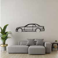 BMW E36 Convertable Silhouette Metal Wall Art