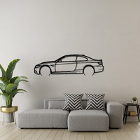 BMW E92 M3 Silhouette Metal Wall Art