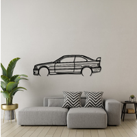 BMW M3 GTS Silhouette Metal Wall Art