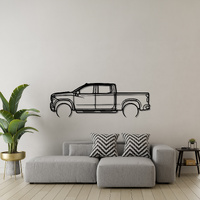 Chevrolet 20 Silverado Trail Boss Silhouette Metal Wall Art