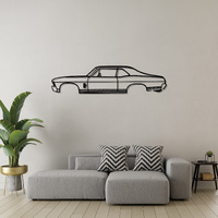 Chevrolet Nova Silhouette Metal Wall Art