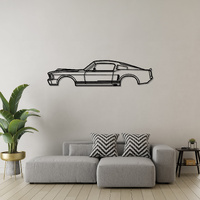 Ford 'Eleanor' Mustang Silhouette Metal Wall Art