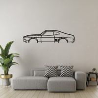 Ford XB Falcon Silhouette Metal Wall Art