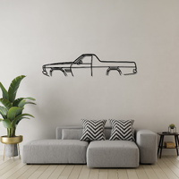 Holden HQ Ute Silhouette Metal Wall Art