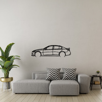 Infiniti I9 Q50 Silhouette Metal Wall Art