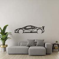 Mclaren I3 Pi Silhouette Metal Wall Art