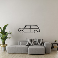 Mini 77 Clubman Silhouette Metal Wall Art