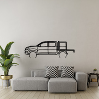 Toyota 09 Hilux Silhouette Metal Wall Art