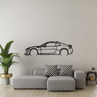 Toyota 86 Silhouette Metal Wall Art